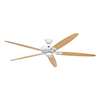 Immagine di Ventilatore da soffitto Classic Royal 180 WE, bianco Ø 180cm. Eliche acero/faggio. (Casafan)