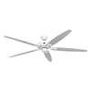Immagine di Ventilatore da soffitto Classic Royal 180 WE, bianco Ø 180cm. Eliche bianco/grigio chiaro. (Casafan)