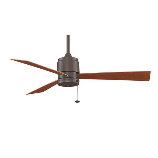 Bild von Deckenventilator Zonix WET OB, Oil Rubbed Bronze Ø 132cm, mit Zugschalter. Flügelfarbe Kirschbaum. (Fanimation)