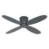 Image sur Ventilateur de plafond économe en énergie Eco Plano II 112 BG-BG, avec télécommande et 6 échelons. Particulièrement plat pour les plafonds bas. (Casafan)