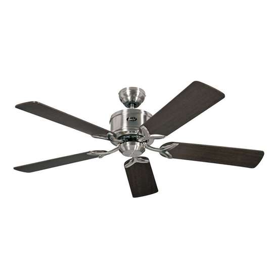 Image sur Ventilateur de plafond économe en énergie Eco Elements 132 BN, chrome brossé Ø 132 cm. Hélices wenge/érable avec télécommande. (Casafan)