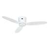 Immagine di Ventilatore da soffitto a risparmio energetico Eco Plano II 112 WE-WE, con telecomando e 6 velocità. Controllo 0-10V. Particolarmente piatto per soffitti bassi. (Casafan)