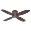 Image sur Ventilateur de plafond économe en énergie Eco Plano II 112 BZ-NB, avec télécommande et 6 échelons. Particulièrement plat pour les plafonds bas. (Casafan)