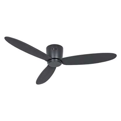 Immagine di Ventilatore da soffitto a risparmio energetico Eco Plano II 132 BG-BG, con telecomando e 6 velocità. Particolarmente piatto pe soffitti bassi. (Casafan)