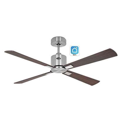 Immagine di Ventilatore da soffitto a risparmio energetico Eco Concept Ø 132 BN-NB/KI. WiFi. (Casafan)
