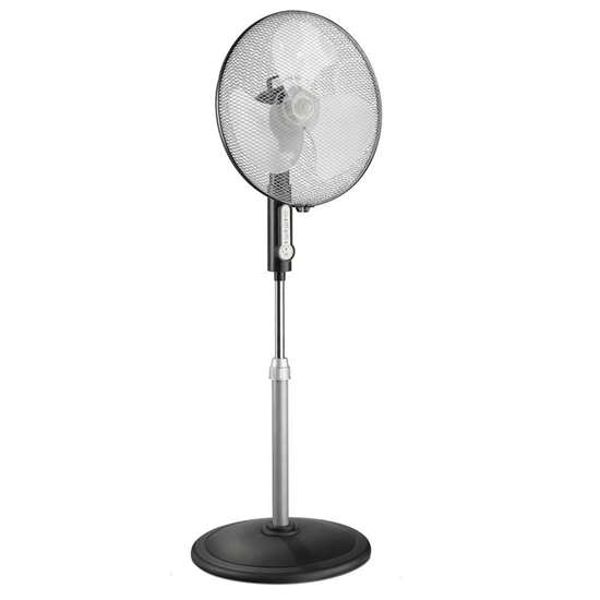 Bild von Standventilator Greyhound Safeline SV 45-8-AZ FB, anthrazit, Durchmesser Flügelrad 40 cm. 3 Stufen. Mit Fernbedienung. Auch für gewerblichen Einsatz geeignet.