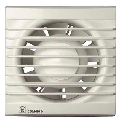 Immagine di Ventilatore per bagno EDM 80 NTZ con temporizzatore. (Soler und Palau)