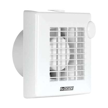 Bild von Vortice Bad-/WC-Ventilator Punto M 100 AT LL. Mit elektrischer Verschlussklappe und Nachlauf.