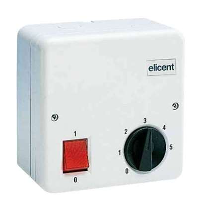 Immagine di Regolatore a 5 velocità RVS per ventilatore murale o finestra VITRO 6A/9A/12A. AP