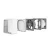 Immagine di Ventilatore murale o finestra EASY 23/9 AR, grigio chiaro. (O. Erre). Reversibile. Con cuscinetti a sfera.