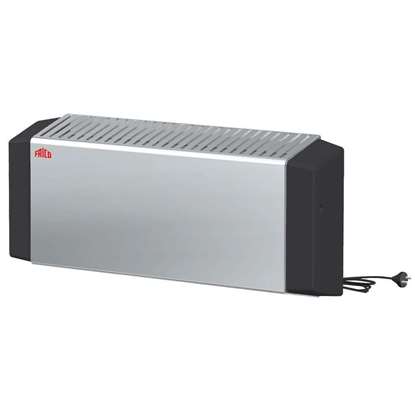 Bild von Konvektor Thermowarm, TWTC30521, 230V. 500W. Edelstahlausführung mit schwarzen Seitenteilen. Mit Netzkabelstecker. Verdeckter Temperaturwähler. Rückstellbarer Überhitzungsschutz. (Frico)