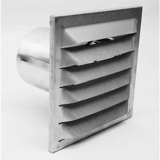 Immagine di Griglia esterna TMR-E-150-Z Ø 150mm lunghezza bocchettone 120mm.