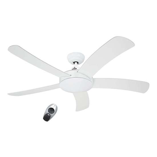 Bild von Deckenventilator Falcetto 132WE, weiss Ø 132 cm. Flügel weiss mit Fernbedienung