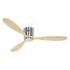 Image sur Ventilateur de plafond économe en énergie Eco Plano Wood BN-NT, avec télécommande et 6 vitesses. Particulièrement plat pour les plafonds bas. (Casafan)