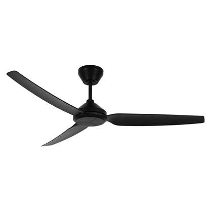 Bild von Deckenventilator Polis Black mit Fernbedienung (6 Stufen) - Marke: Lucci Air - Gehäuse: Schwarz,  3 Flügel - Durchmesser: 132cm, Motor 30W - Ohne Lampe