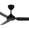 Bild von Deckenventilator Polis Black mit Fernbedienung (6 Stufen) - Marke: Lucci Air - Gehäuse: Schwarz,  3 Flügel - Durchmesser: 132cm, Motor 30W - Ohne Lampe