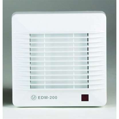 Immagine di Ventilatore per bagno EDM 200 CRZ con timer e valvola automatica. (Soler und Palau)