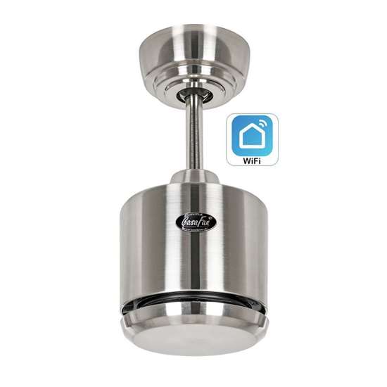 Immagine di Motore ventilatore da soffitto a risparmio energetico Eco Neo III BN 92/103/132/152/180 cm, con telecomando, 6 velocità. WiFi. (Casafan)