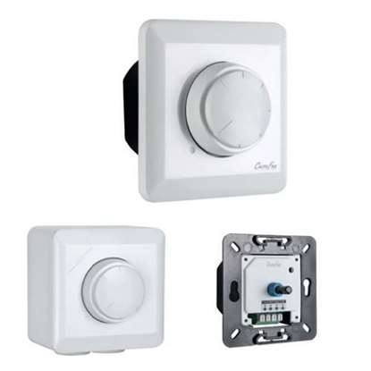 Bild von POT-R 0- 10V. Wandpotentiometer zur Drehzahlsteuerung von ECO-Deckenventilatoren mit  0 - 10V Schnittstelle. (Casafan)