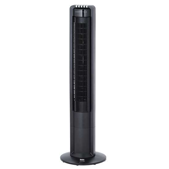 Bild von Turmventilator Prestige TV 18 Schwarz mit Fernbedienung.