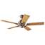 Immagine di Ventilatore da soffitto Salinas nichel spazzolato Ø 132cm.