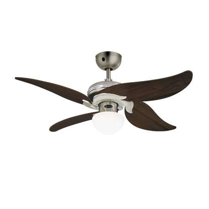 Bild von Deckenventilator Jasmine, Ø 105cm, mit Fernbedienung. Zinn/Chrom (Westinghouse)