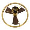 Bild von Deckenventilator Cessna mit Fernbedienung (6 Stufen) - Marke: Lucci Air - Gehäuse: Antique  Bronze, 3 Flügel - Durchmesser: 70cm, Motor 30W - Mit LED Deckenleuchte,  Farbwechselfunktion, 3000, 4000, 5000K