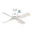 Image de Ventilateur de plafond Eco Ventos WE-WE, laque blanc, Ø 102 cm, avec télécommande. Couleur d'hélices plastique blanc. WiFi. Outdoor (Casafan)
