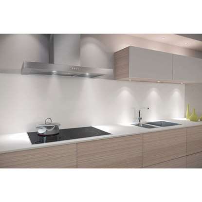 Bild von Wandhaube olea 90 Basic 90cm. Abluft oder Umluft. Blendfreie LED-Beleuchtung.