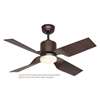 Immagine di Ventilatore da soffitto Eco Ventos BZ-BZ, bronzo, Ø 102 cm, con telecomando. Colore d'eliche in plastica bronzo. WiFi. Outdoor (Casafan)