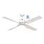 Immagine di Ventilatore da soffitto Eco Ventos WE-WE, lacca bianco, Ø 132 cm, con telecomando. Colore d'eliche in plastica bianco. WiFi. Outdoor (Casafan)