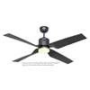 Bild von Deckenventilator Eco Ventos BG-BG, Basaltgrau, Ø 132cm, mit Fernbedienung. Flügelfarbe Kunststoff basaltgrau. WiFi. Outdoor (Casafan)
