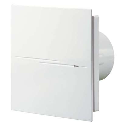Image de Sileo Design 100T ventilateur salle de bain, avec temporisateur e délai d'activation. Avec  moteur à deux vitesseset. Avec clapet anti-retour et lampe de fonctionnement.