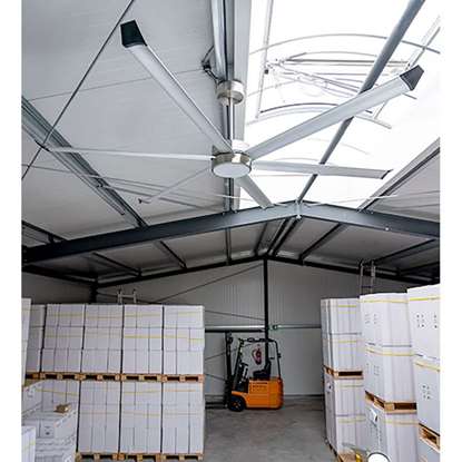Bild von Industrie-Deckenventilator XXL, Ø 2.67 Meter nur für Trägermontage und Montagehöhe über 3,6 m.