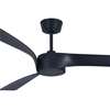 Bild von Deckenventilator Line Black mit Fernbedienung (6 Stufen) Marke: Lucci Air - Gehäuse: Schwarz,  3 Flügel - Durchmesser: 132cm, inkl. LED Leuchtmittel. 