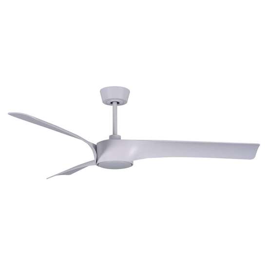 Immagine di Ventilatore da soffitto Line White con telecomando (6 velocità) Marca: Lucci Air -  Cassa: bianco, 3 eliche -  Diametro: 132cm, con lampadina LED inclusa. 