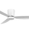 Image sur Ventilateur de plafond Array White avec télécommande (6 vitesses) Marque: Lucci  Air - Boîtier: blanc, 3 hélices -  Diamètre: 137cm, avec ampoule LED incluse. 