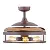 Image sur Ventilateur de plafond Fanaway Classic avec télécommande (3 vitesses) - Marque: Fanaway, Boîtier: Oil Rubbed Bronze, 4 hélices en Dark Koa, Diamètre: 121cm - Moteur 57W - Beacon Lighting, The Australian Original.