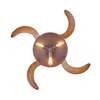 Image sur Ventilateur de plafond Fanaway Classic avec télécommande (3 vitesses) - Marque: Fanaway, Boîtier: Oil Rubbed Bronze, 4 hélices en Dark Koa, Diamètre: 121cm - Moteur 57W - Beacon Lighting, The Australian Original.