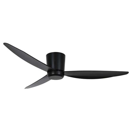 Image sur Ventilateur de plafond Array Black avec télécommande (6 vitesses) Marque: Lucci  Air - Boîtier: noir, 3 hélices -  Diamètre: 137cm, avec ampoule LED incluse. 