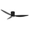 Image sur Ventilateur de plafond Array Black avec télécommande (6 vitesses) Marque: Lucci  Air - Boîtier: noir, 3 hélices -  Diamètre: 137cm, avec ampoule LED incluse. 