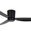 Image sur Ventilateur de plafond Array Black avec télécommande (6 vitesses) Marque: Lucci  Air - Boîtier: noir, 3 hélices -  Diamètre: 137cm, avec ampoule LED incluse. 