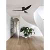 Image sur Ventilateur de plafond Array Black avec télécommande (6 vitesses) Marque: Lucci  Air - Boîtier: noir, 3 hélices -  Diamètre: 137cm, avec ampoule LED incluse. 