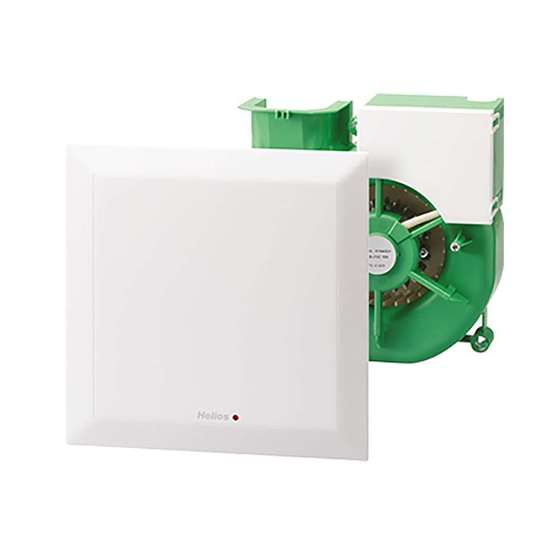 Immagine di Ventilatore d'estrazione UltraSilence ELS-NFC VOC, con temporizzatore e ritardo di avvio, bianco. Programmabile tramite app utilizzando uno smartphone abilitato NFC. Bianco. (Helios)