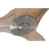 Immagine di Ventilatore da soffitto Eco Genuino 122 BN-NT, cromo spazzolato Ø 122cm, con telecomando
. Colore eliche naturale. (Casafan)
