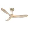 Immagine di Ventilatore da soffitto Eco Genuino 122 MG-NT, ottone spazzolato Ø 122cm, con telecomando
. Colore eliche naturale. (Casafan)