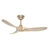 Immagine di Ventilatore da soffitto Eco Genuino 122 MG-NT, ottone spazzolato Ø 122cm, con telecomando
. Colore eliche naturale. (Casafan)