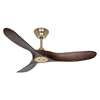 Immagine di Ventilatore da soffitto Eco Genuino 122 MG-NB, ottone spazzolato Ø 122cm, con telecomando
. Colore eliche noce. (Casafan)