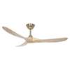 Immagine di Ventilatore da soffitto Eco Genuino 152 MG-NT, ottone spazzolato Ø 152cm, con telecomando
. Colore eliche naturale. (Casafan)
