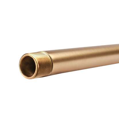 Immagine di Stanga di prolungamento Eco Genuino/Airscrew 60cm Ottone spazzolato. Incl. cavo.